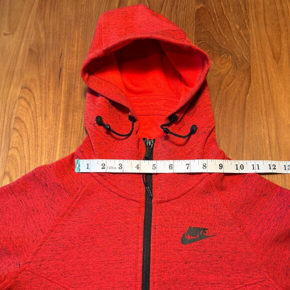 Nike Women's Running Jacket with Hood‎ Red Heather Size S - Picture 5 of 10